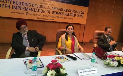 Dr. Charu WaliKhanna, Member, NCW was Chief Guest at Workshop on "Capacity Building of Judicial & Police Officials on proper implementation of women related laws"