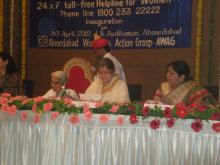 Her Excellency, Governor of Gujarat Dr. Shrimati Kamalaji and Ms.Mamta Sharma, Chairperson, National Commission for Women launch Toll Free Helpline